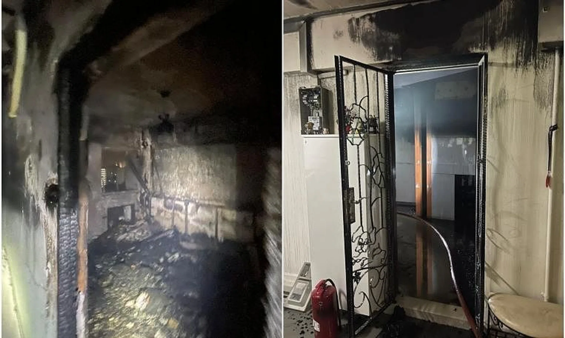 The 11th floor unit located in Ang Mo Kio suffered heat and soot damage.