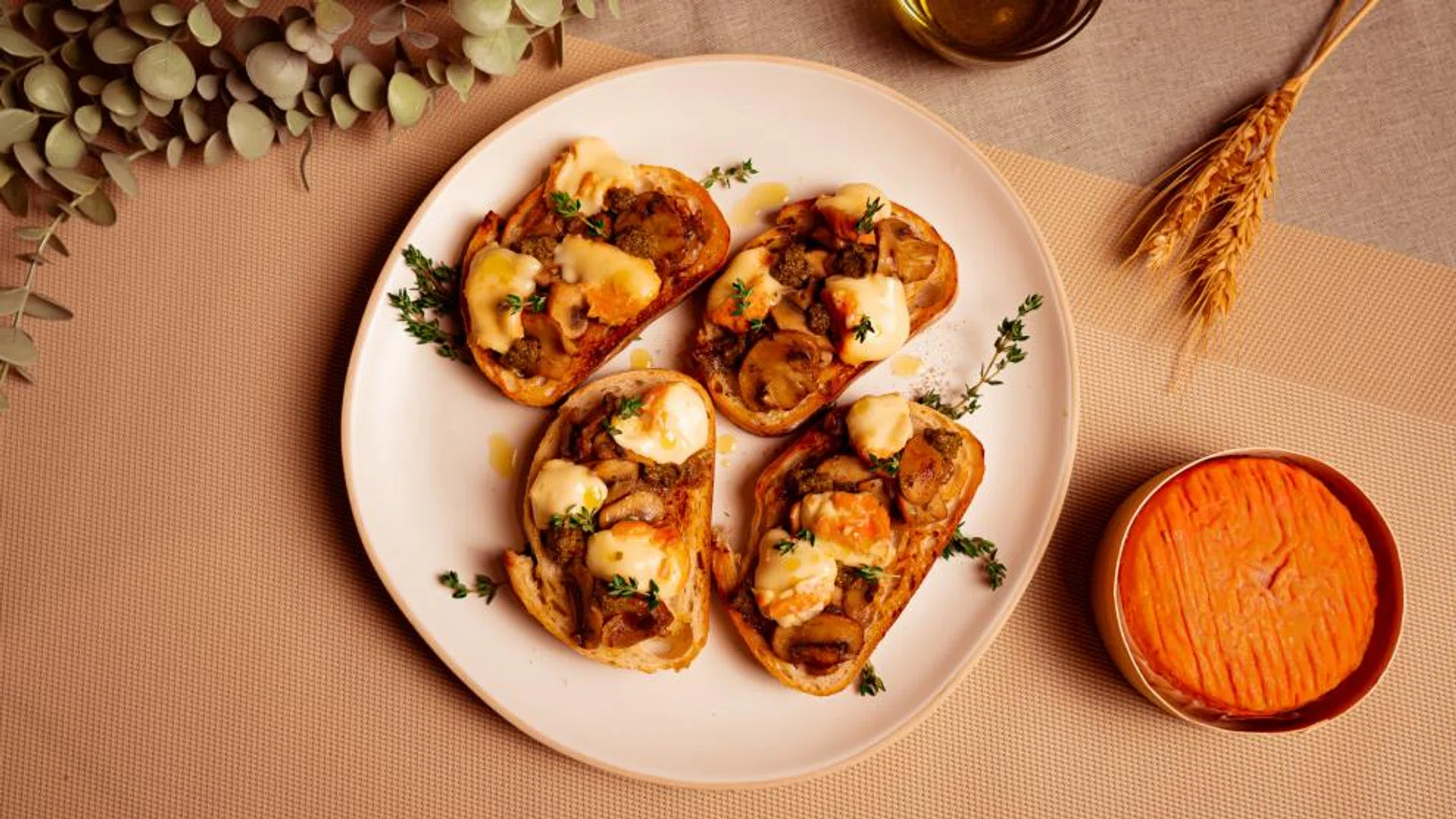 Epoisses & Mushroom Tartine.