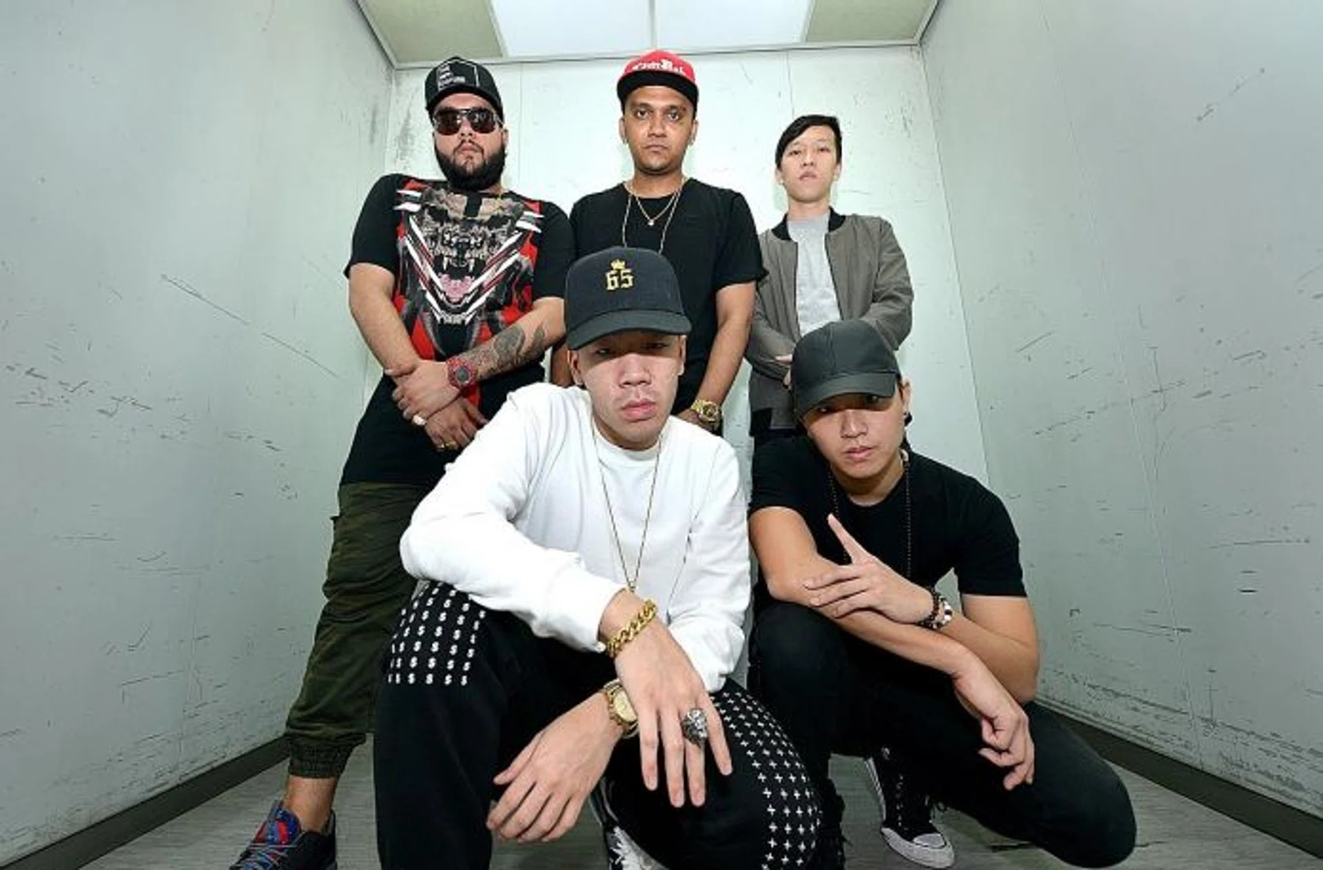 COLLABORATORS: (From top left) Shorya Sharma, DJ NashD, DJ Lenerd, The Zadon and Shigga Shay.