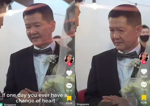 Dad of S'pore bride touches 'world' with moving words at wedding