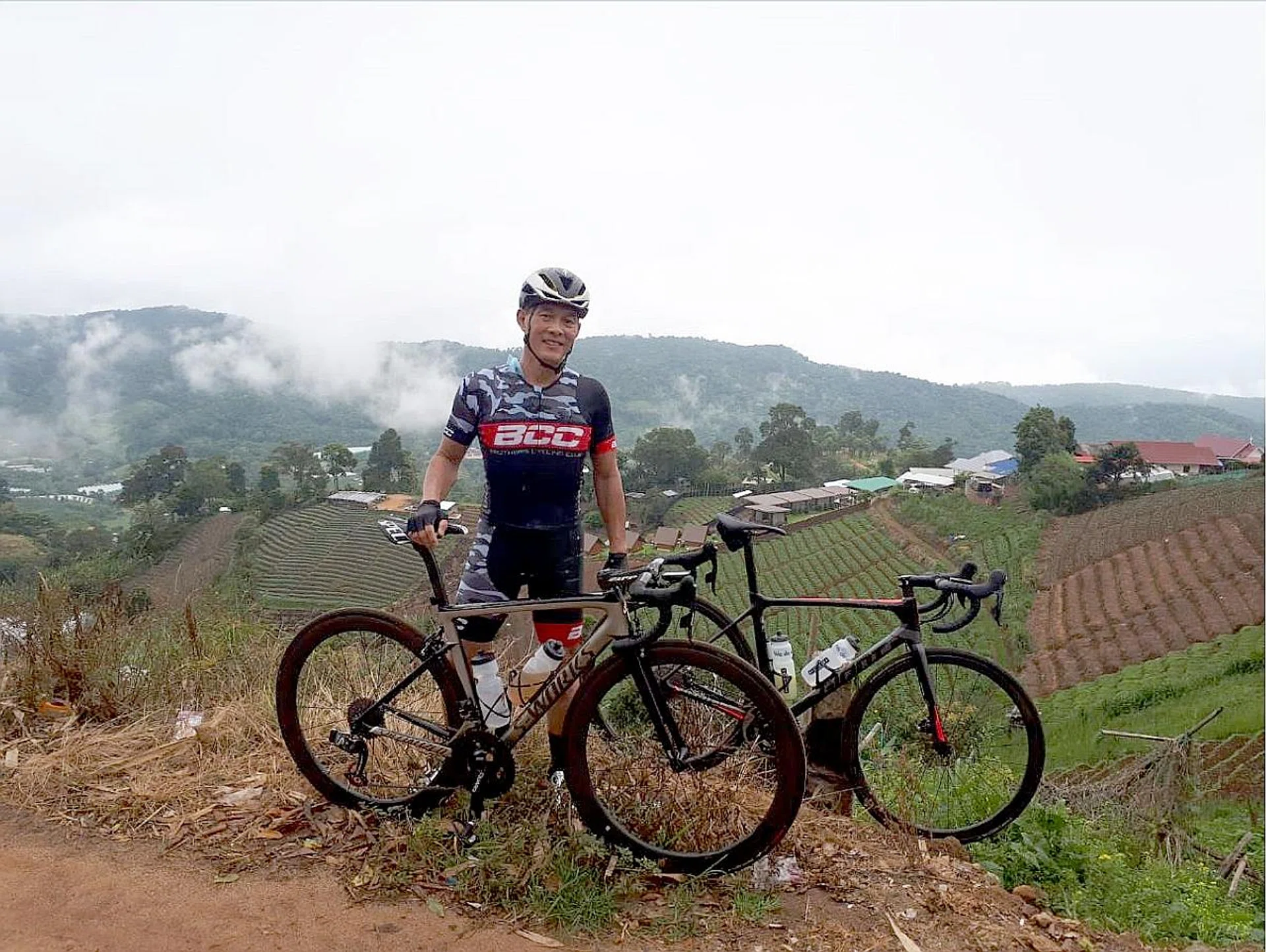 Mr Denison Seah was on a casual ride when the accident happened. 