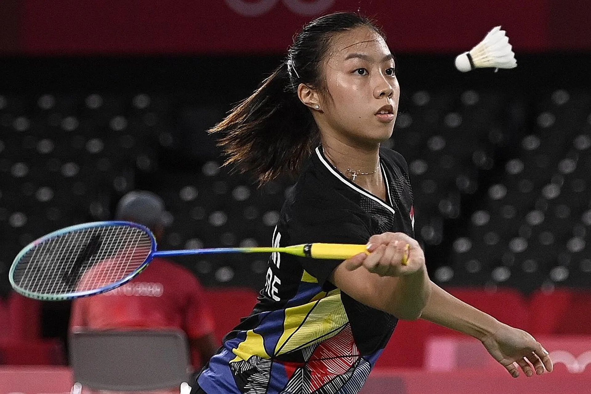 Singapore's Yeo Jia Min (above) defeated Mexico's Gaitan Haramara 21-7, 21-10 in her first Olympic match yesterday. 