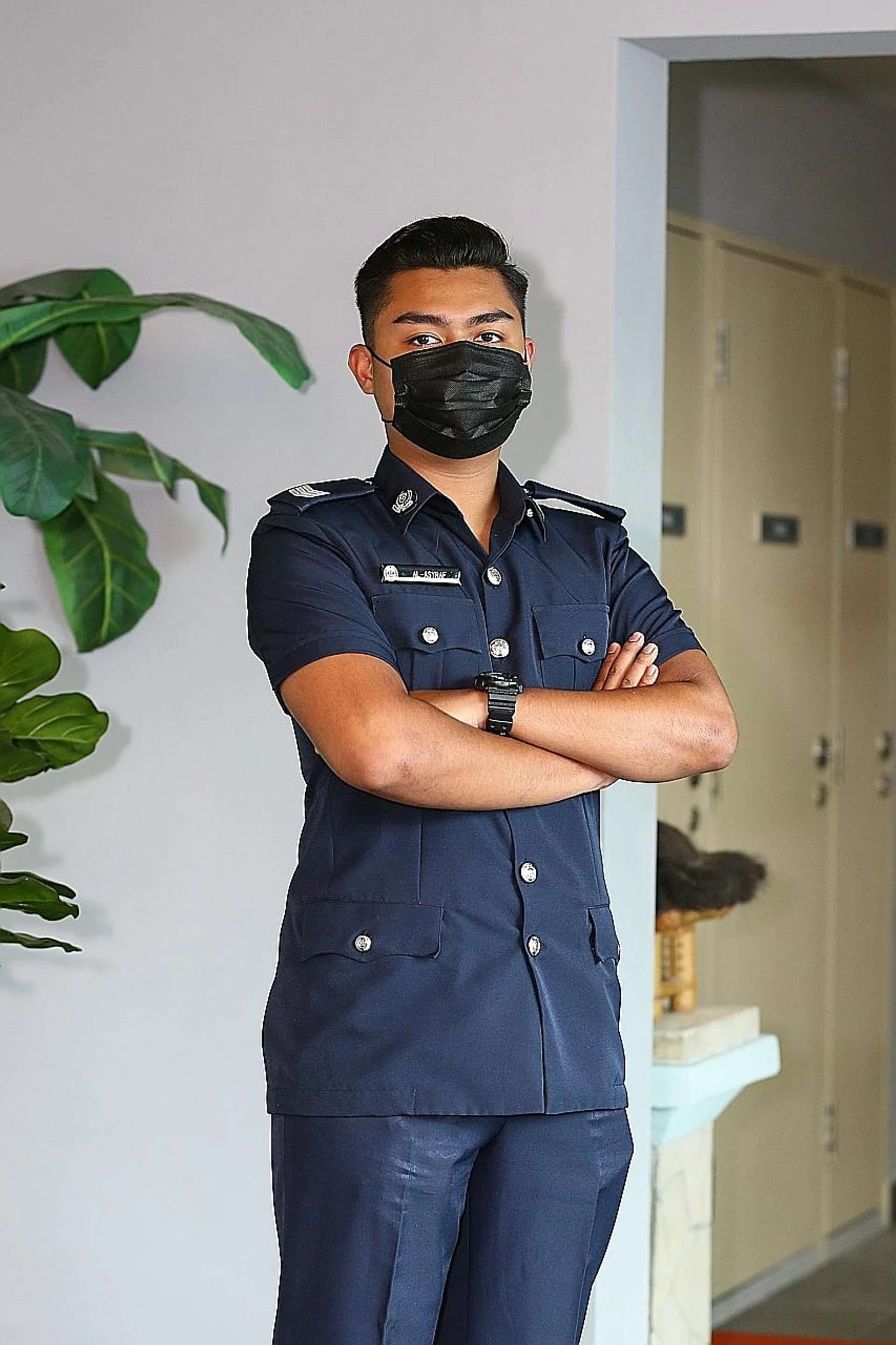 Sergeant Al Asyraf Azman drew on his past experience with children and water sports to save the child. 