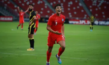 Ikhsan Fandi brace gives Lions win over Malaysia in front of record crowd
