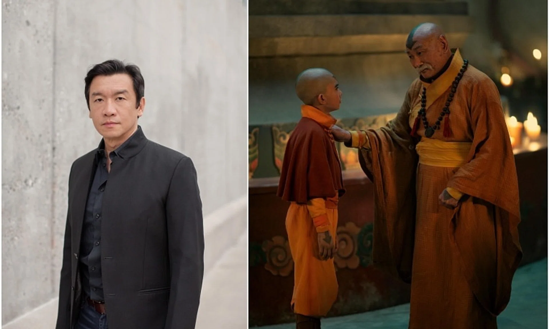 Singapore actor Chin Han (left) will play the role of Long Feng in the second season of Netflix series Avatar: The Last Airbender.