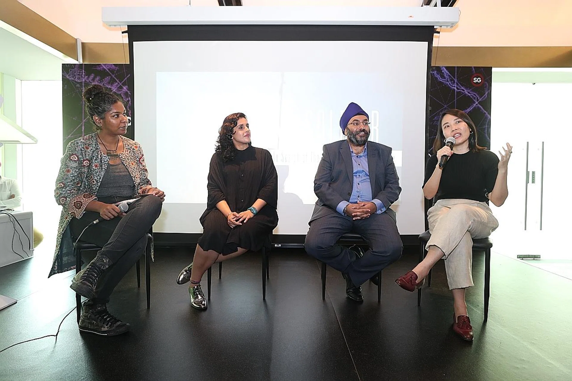 The documentary's director Upneet Kaur-Nagpal (left) and executive producer Simranjit Singh. 