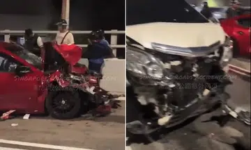 Woman and boy, 8, taken to hospital in accident near Checkpoint