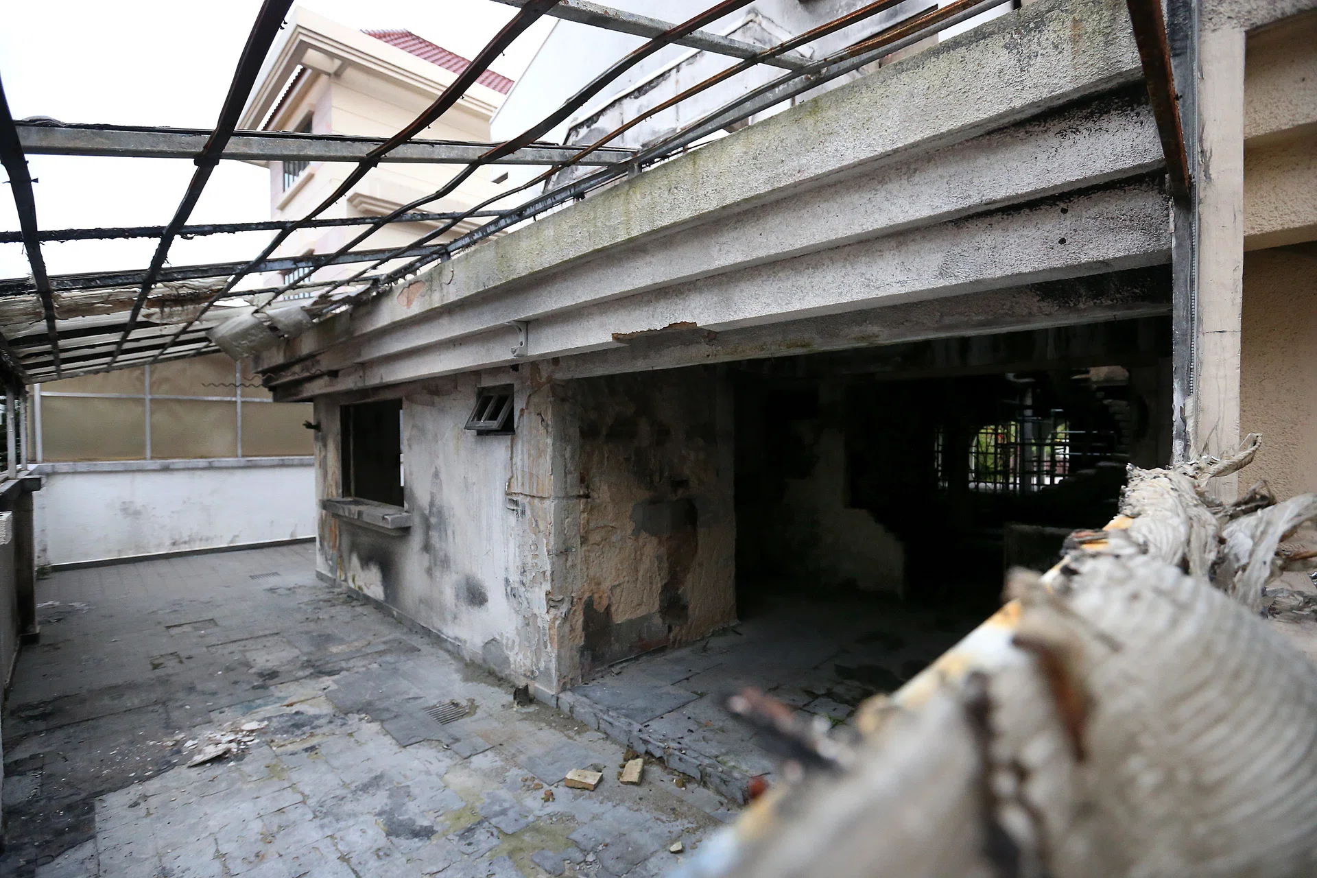 CHARRED: The house at 6A, Parry Avenue was destroyed in a fire that killed two people. 
