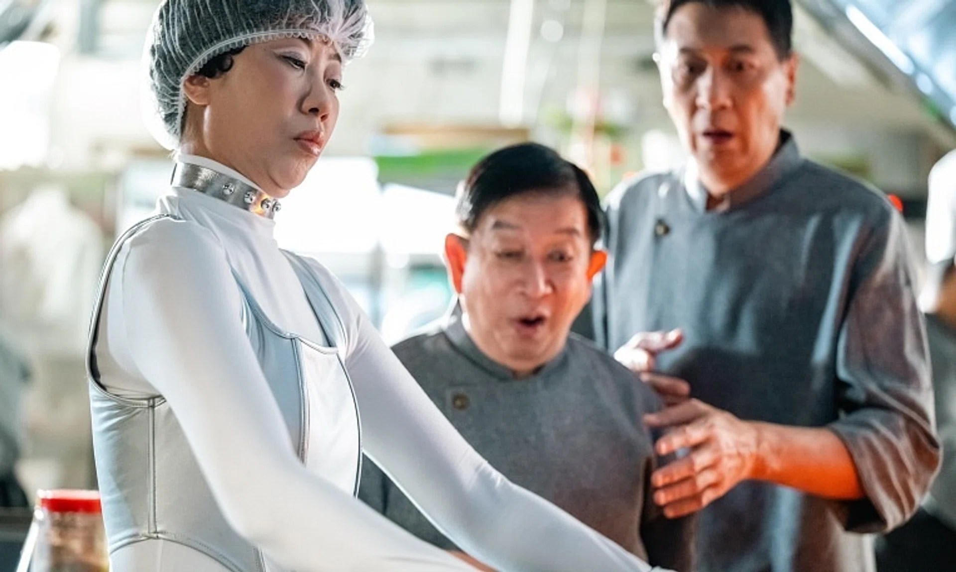 (From left) Patricia Mok, Henry Thia and Zhang Shuifa in the local comedy I Want To Be Boss.