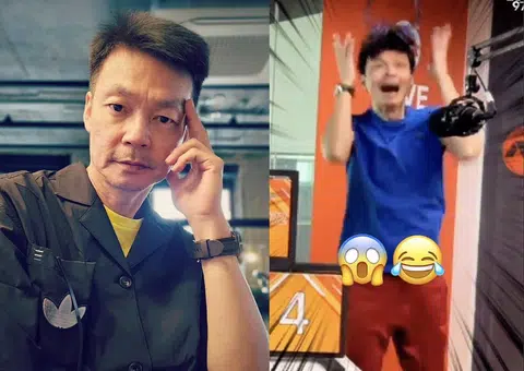 Sudden wind chimes sound during recording scares Mark Lee