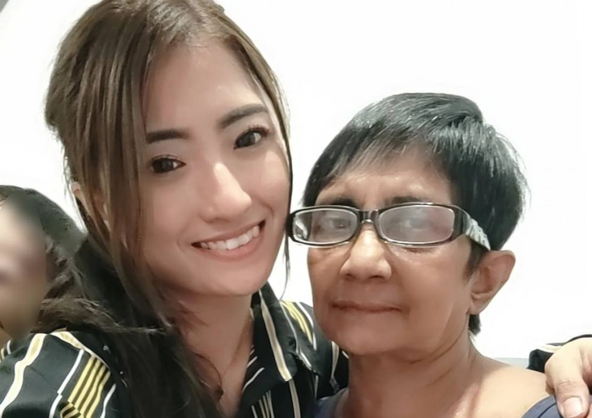 Mrs Cindy Chang with her mother, Mrs Lachemi who went missing for two days before she was found dead by Johor police in a river on Feb 2. 