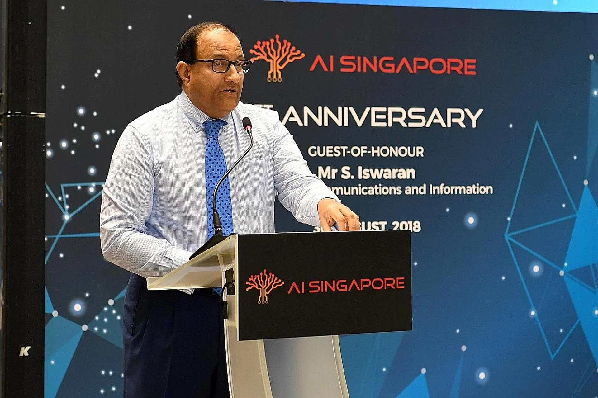 Minister for Communications and Information S. Iswaran. 
