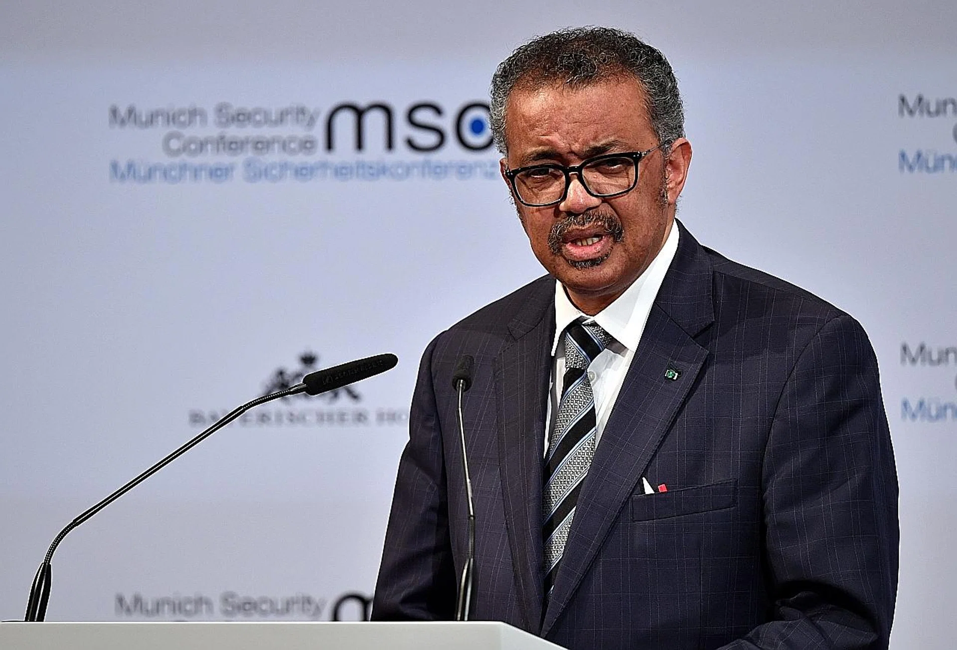 WHO chief Tedros Adhanom Ghebreyesus. 