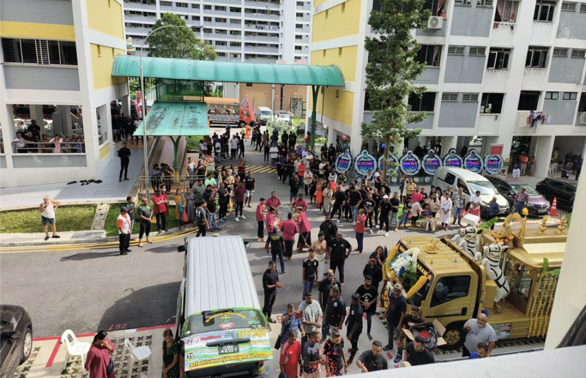 The funeral of Mr R. Dehven on May 28.