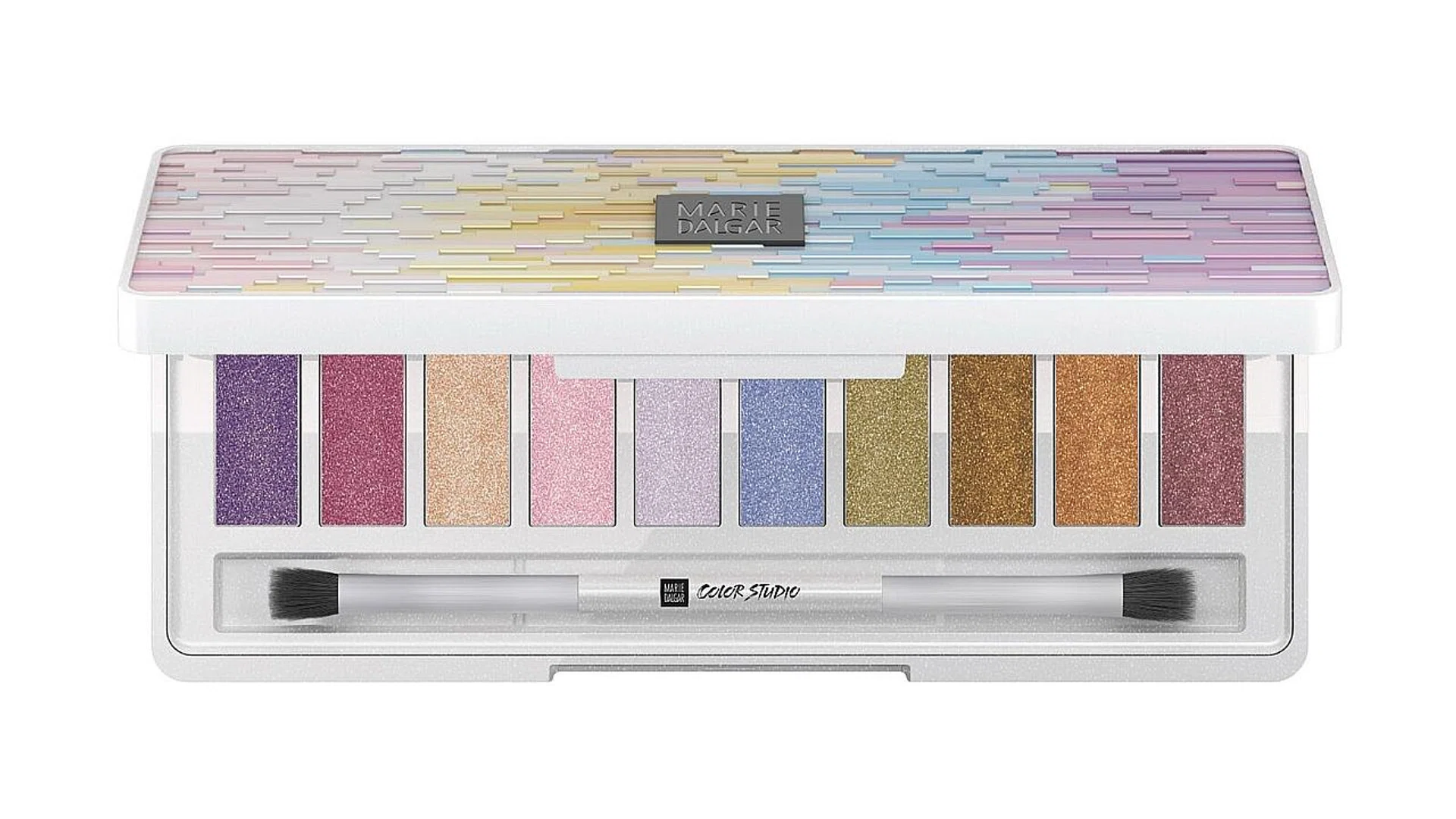 (Above) Marie Dalgar Color Studio It's Holo Eyeshadow Palette.