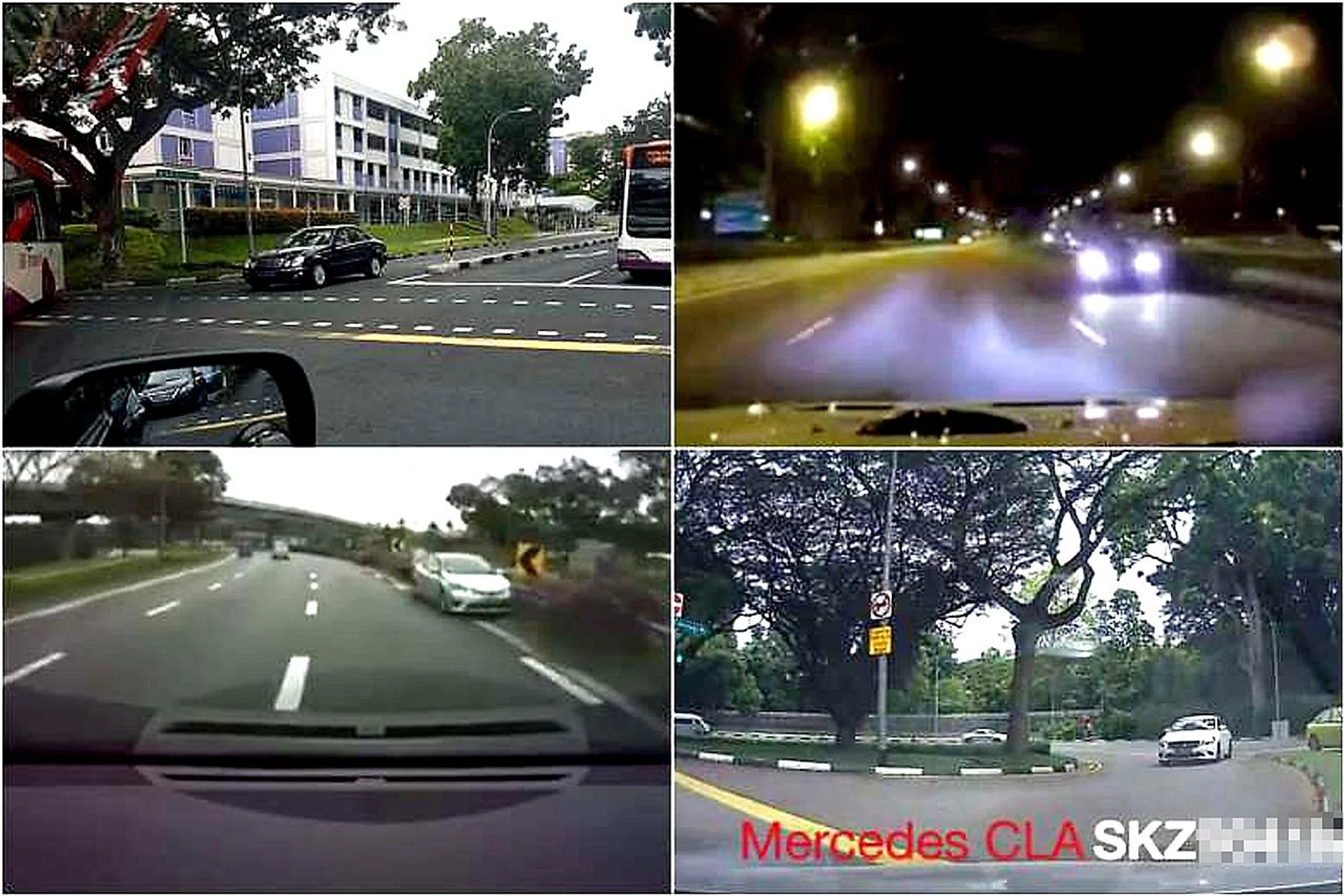 PHOTOS: FACEBOOK/ AHMAD FAUZY, SCREENGRAB FROM FACEBOOK VIDEO, FACEBOOK/ROADS.SG, FACEBOOK/BEH CHIA LOR