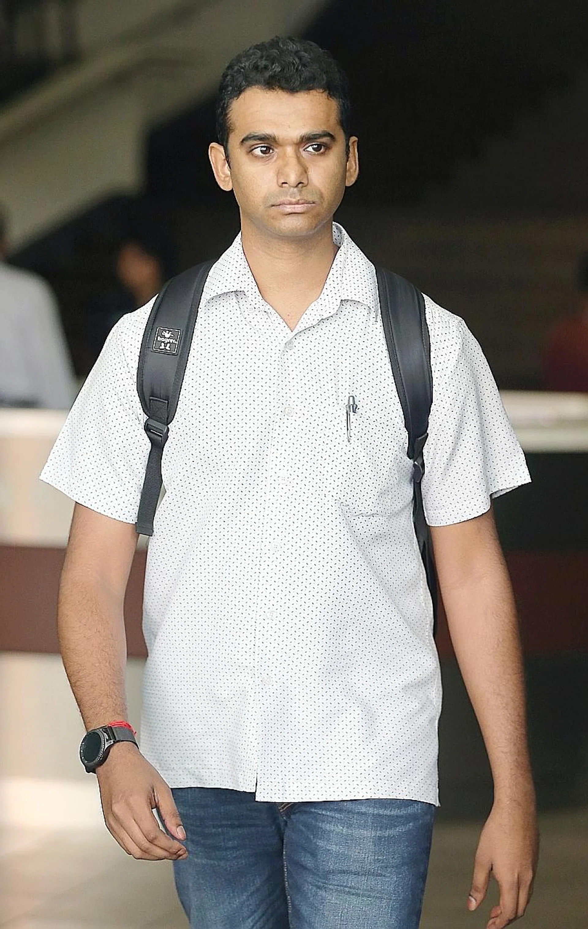 Mahendran Selvarajoo, 32, in this photo taken last year, was a former staff sergeant who handled commercial crime at Clementi Police Division. 