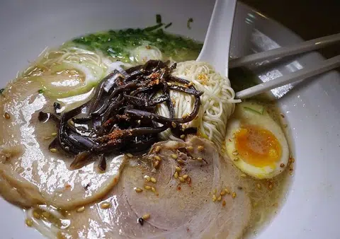 Flown-in flour for his ramen