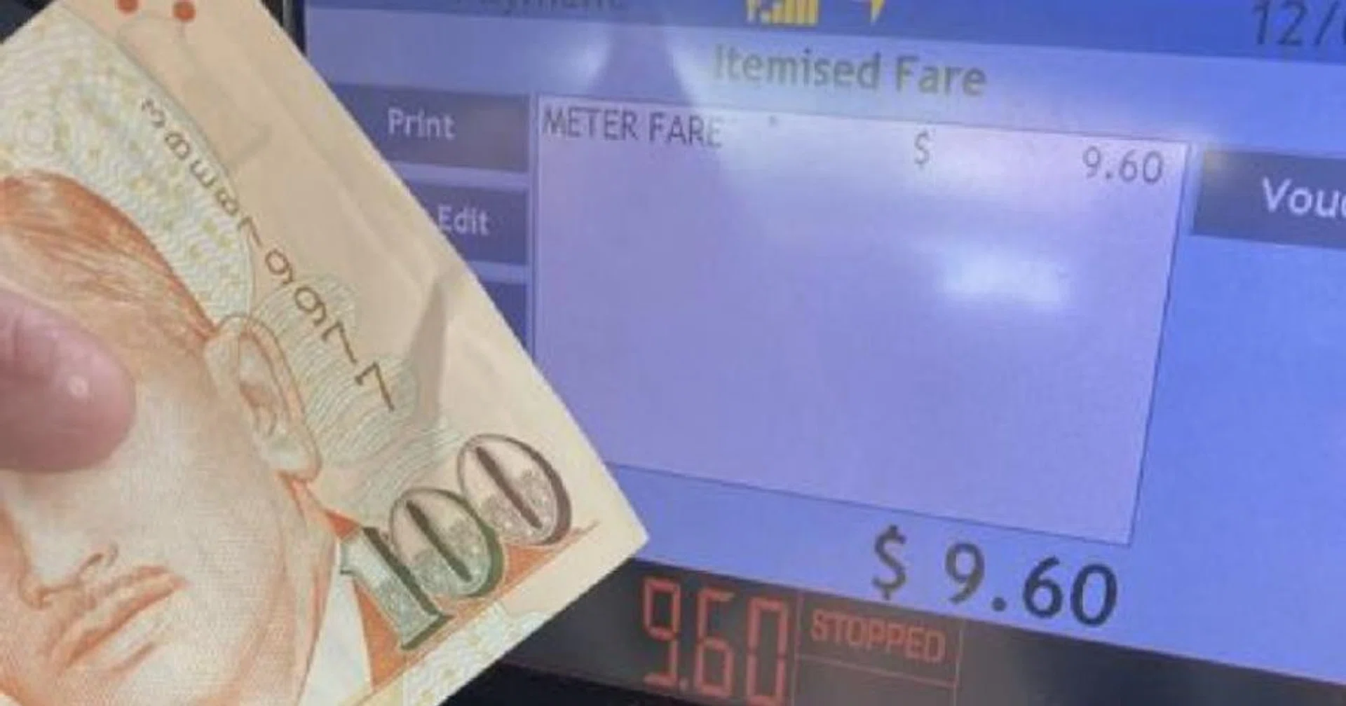 The generous tip surprised the driver.