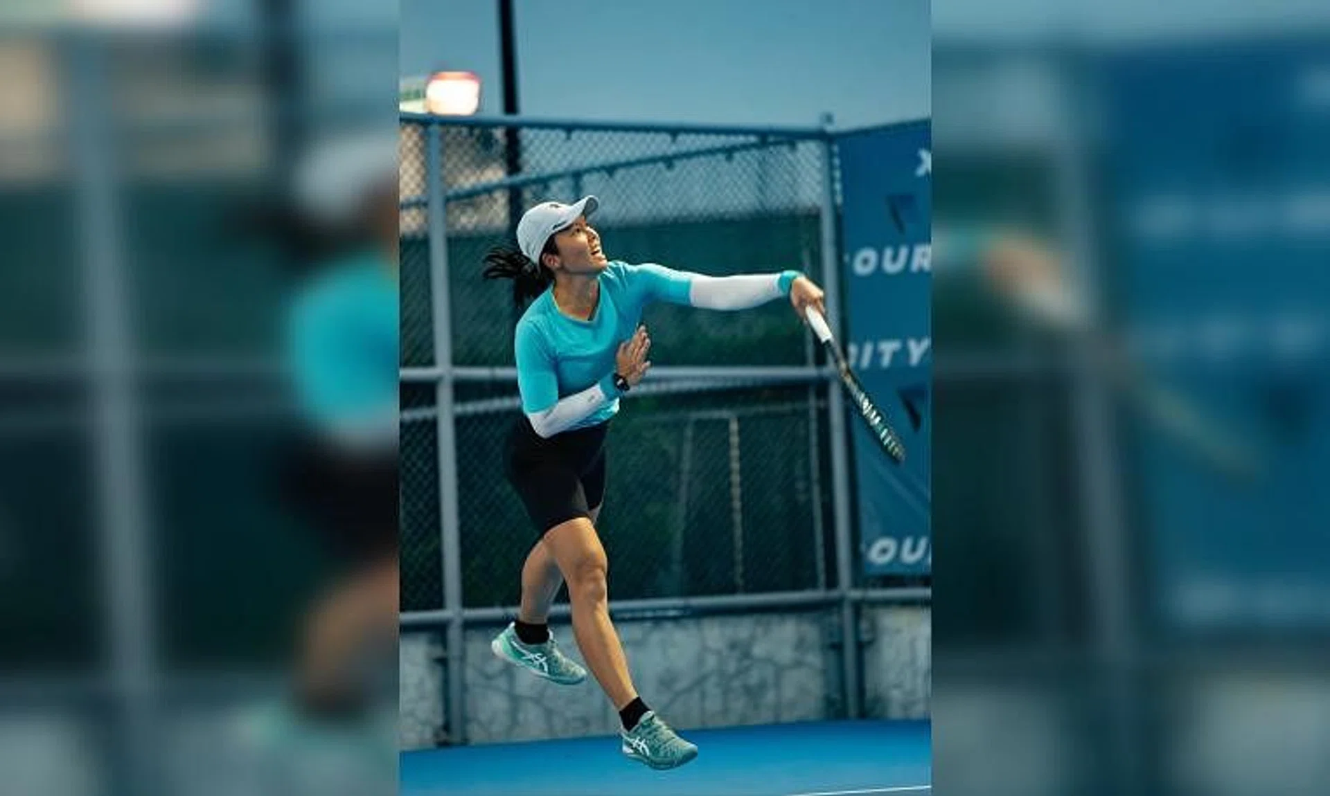 Singaporean Sarah Pang, 38, competes on the International Tennis Federation Tour.