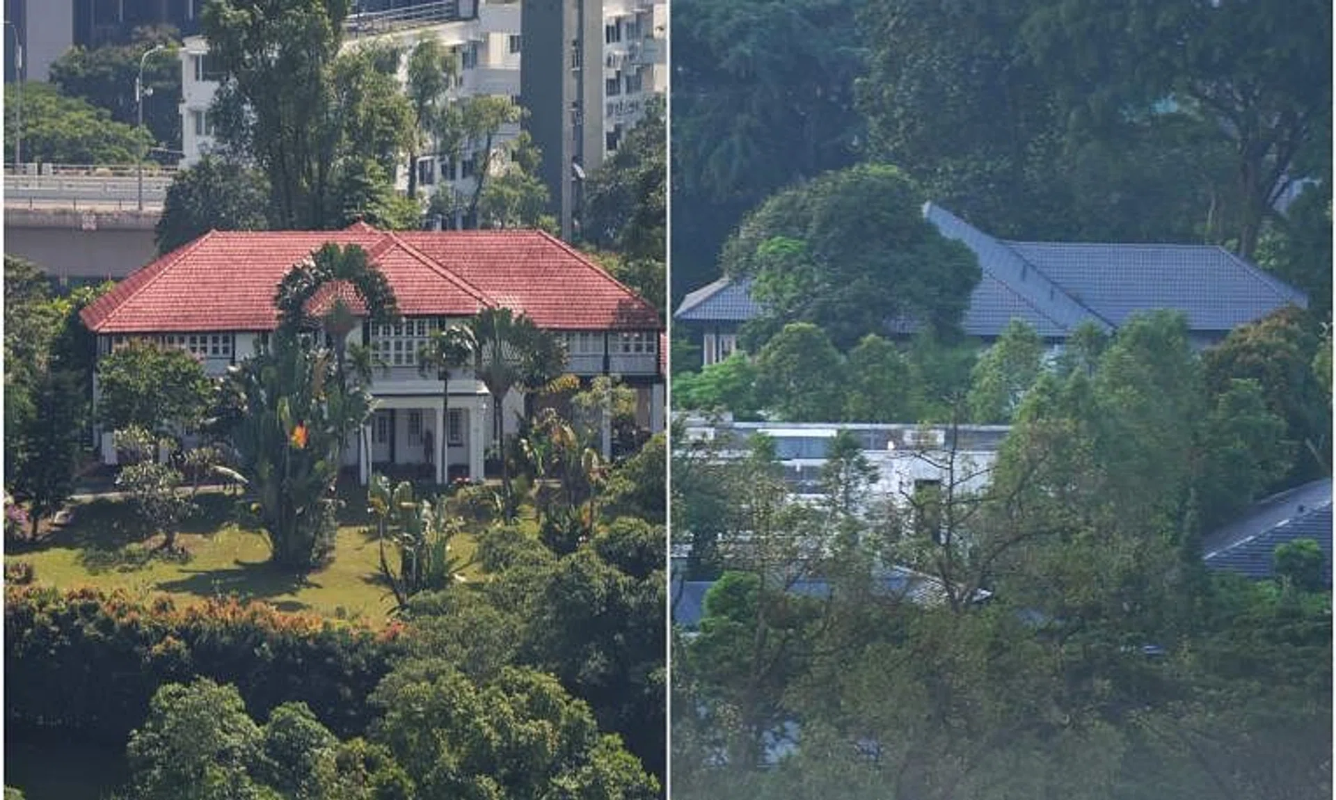The Pofma correction orders were issued over false statements regarding the rentals of 26 Ridout Road (left) and 31 Ridout Road.
