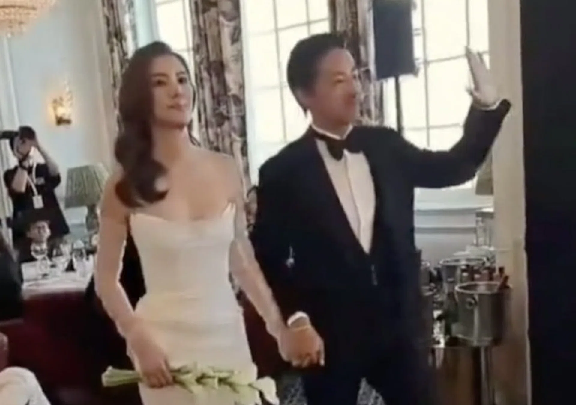 One of the leaked photos from the wedding.