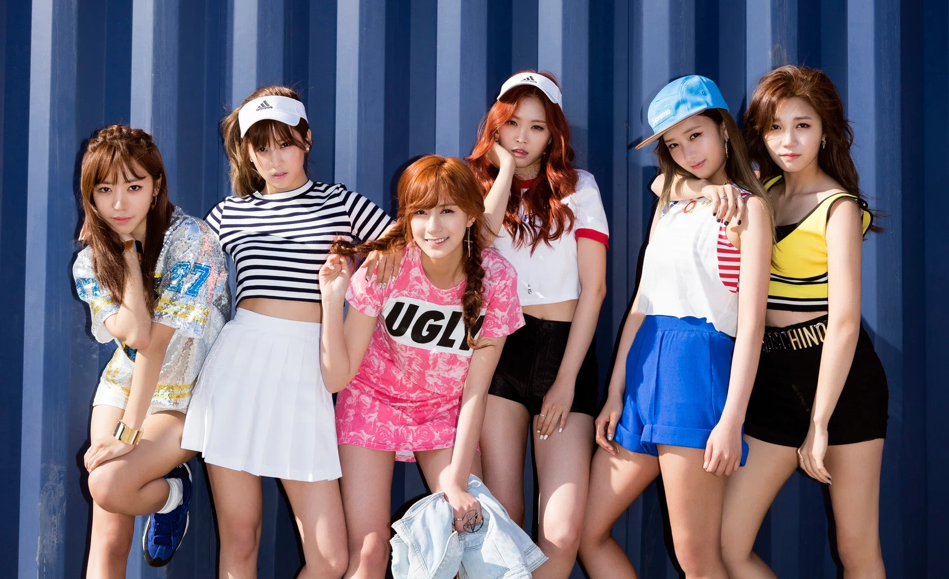 S’PORE DATE: Apink will be holding a mini concert and fan meeting here on April 2. From left are Nam Joo, Ha Young, Cho Rong, Na Eun, Bo Mi and Eun Ji.