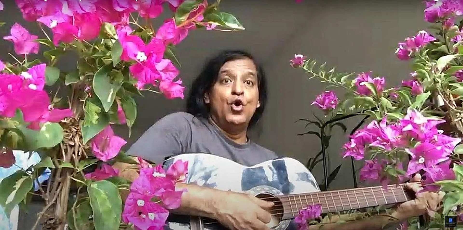 Screengrab of Mr Joey Mendoza singing Row Your Boat on YouTube. He has since apologised for the "confusion caused", said Ministry of Culture, Community and Youth.