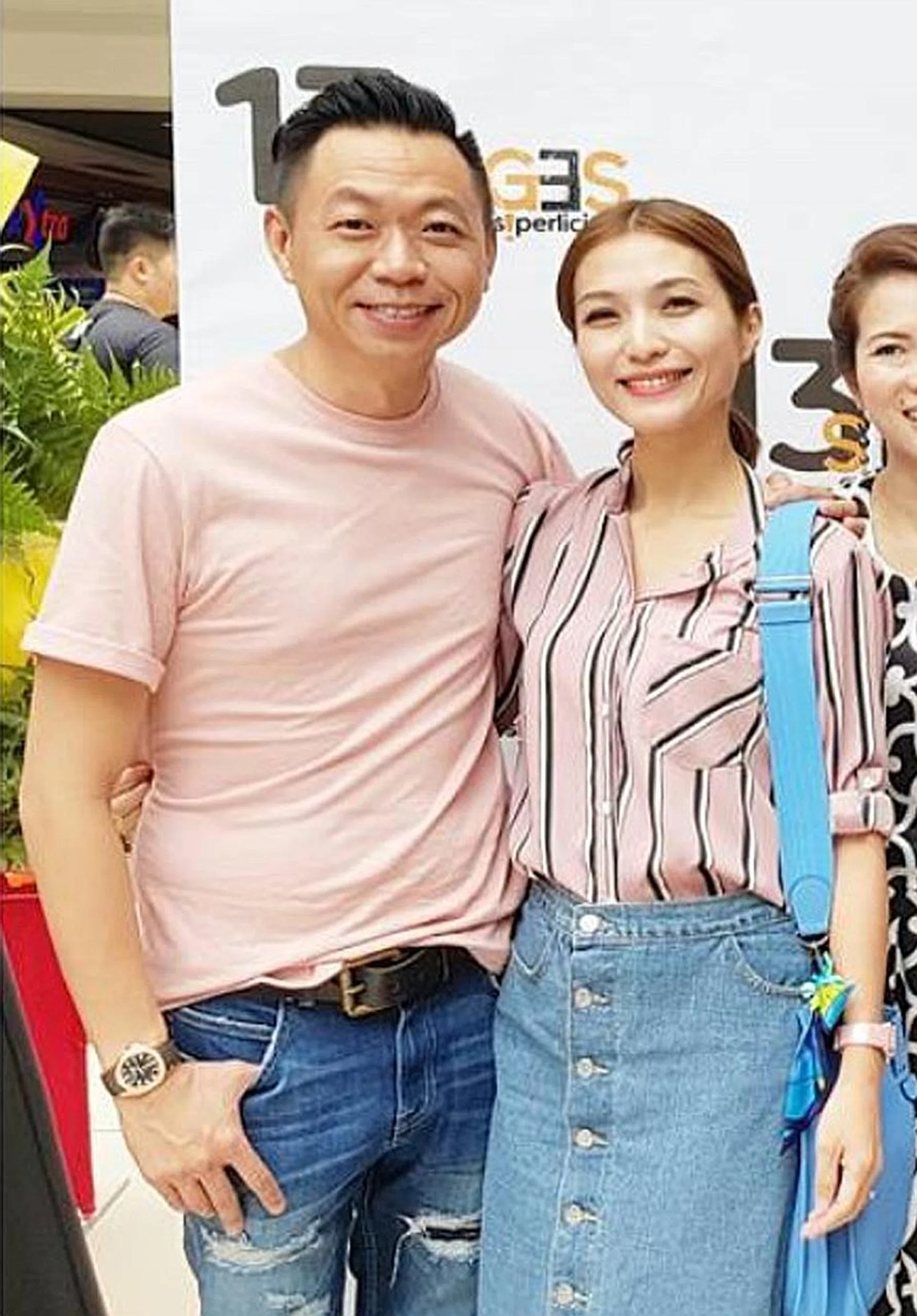 Mr Alain Ong Eng Sing and his wife, actress Vivian Lai. 