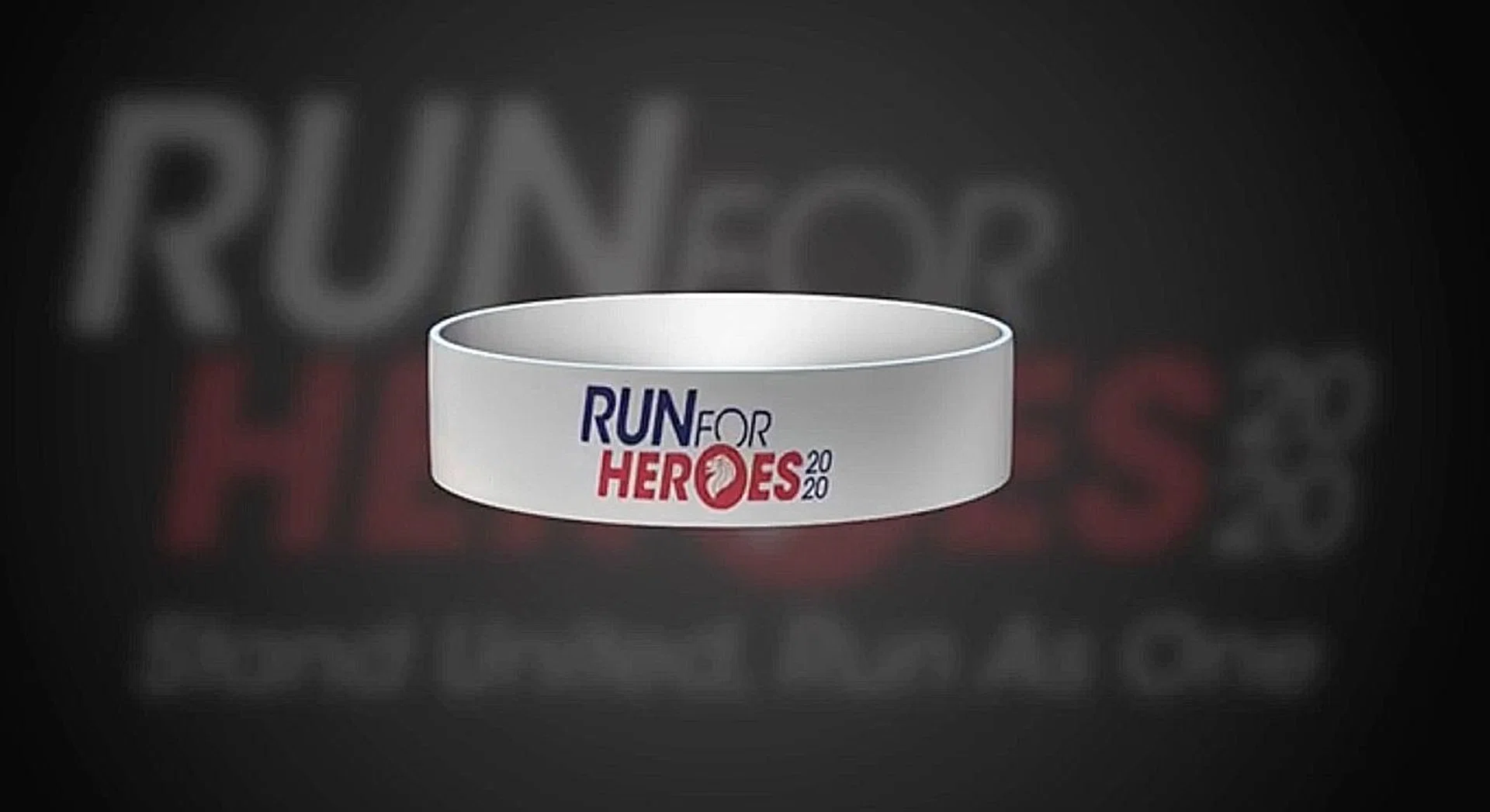 Run for Heroes participants get two wristbands - one for them to keep, the other for a frontline hero. 