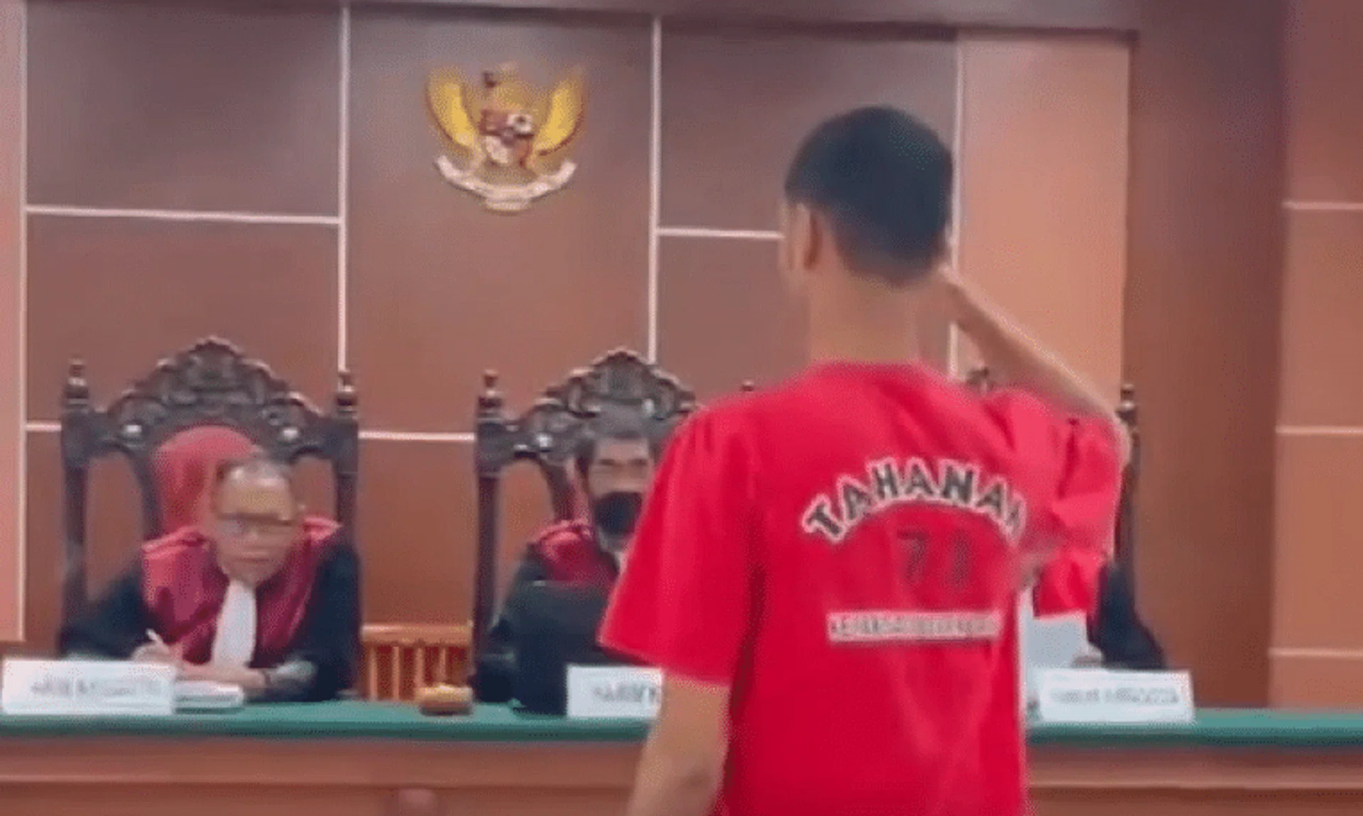 The man said he loved Indonesia and wanted to become an Indonesian citizen.