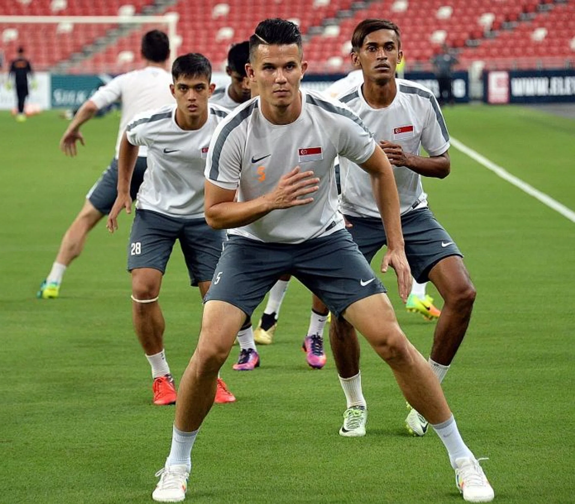 ON A MISSION: Baihakki Khaizan (above) is hoping the Lions will gel as a team during the Doha trip.