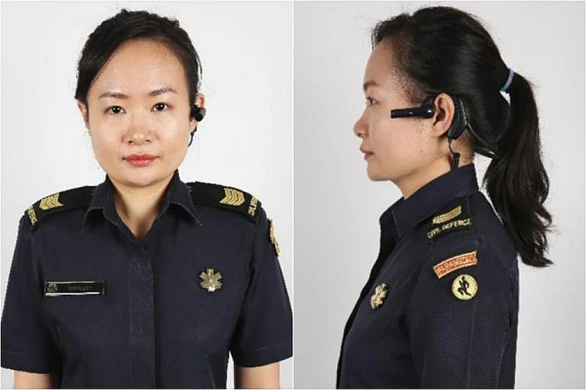 The Body-Worn Camera is a compact device used over the ear by paramedics. 