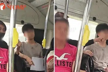Bus captain intervenes as man hurls vulgarities, hits face of teen on bus
