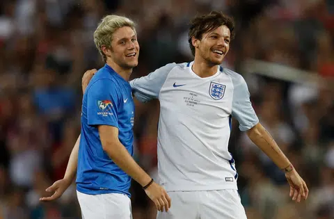 1D members at Soccer Aid