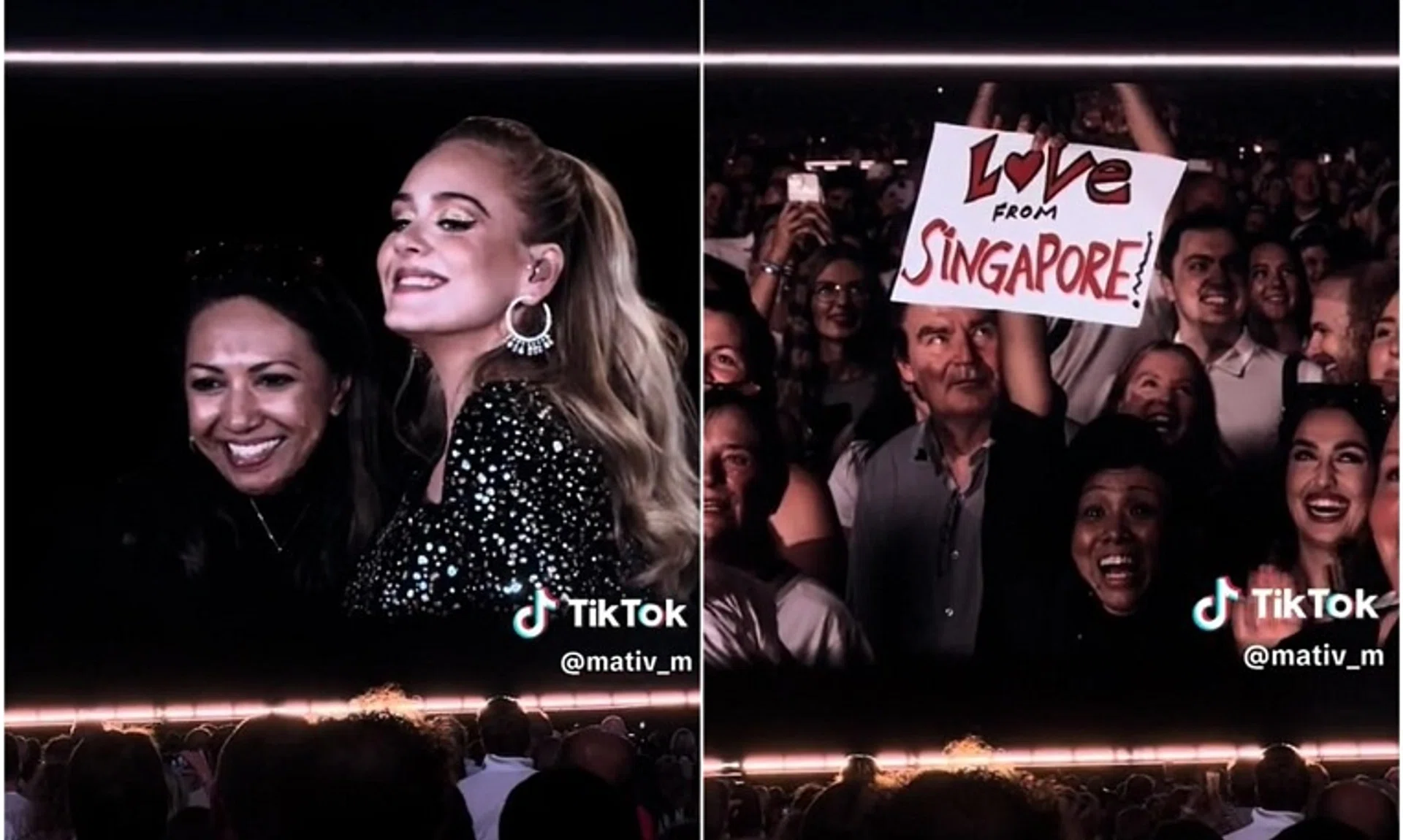 Adele posed for a photo with Hannah at her concert in Munich, Germany, on Aug 23.