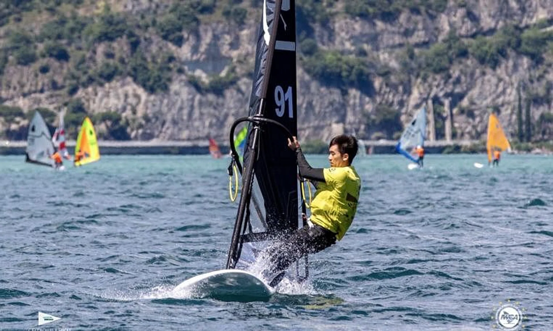 Reynold Chan finished second in the lightweight category at the European Windsurfer Championships from June 11 to 16.