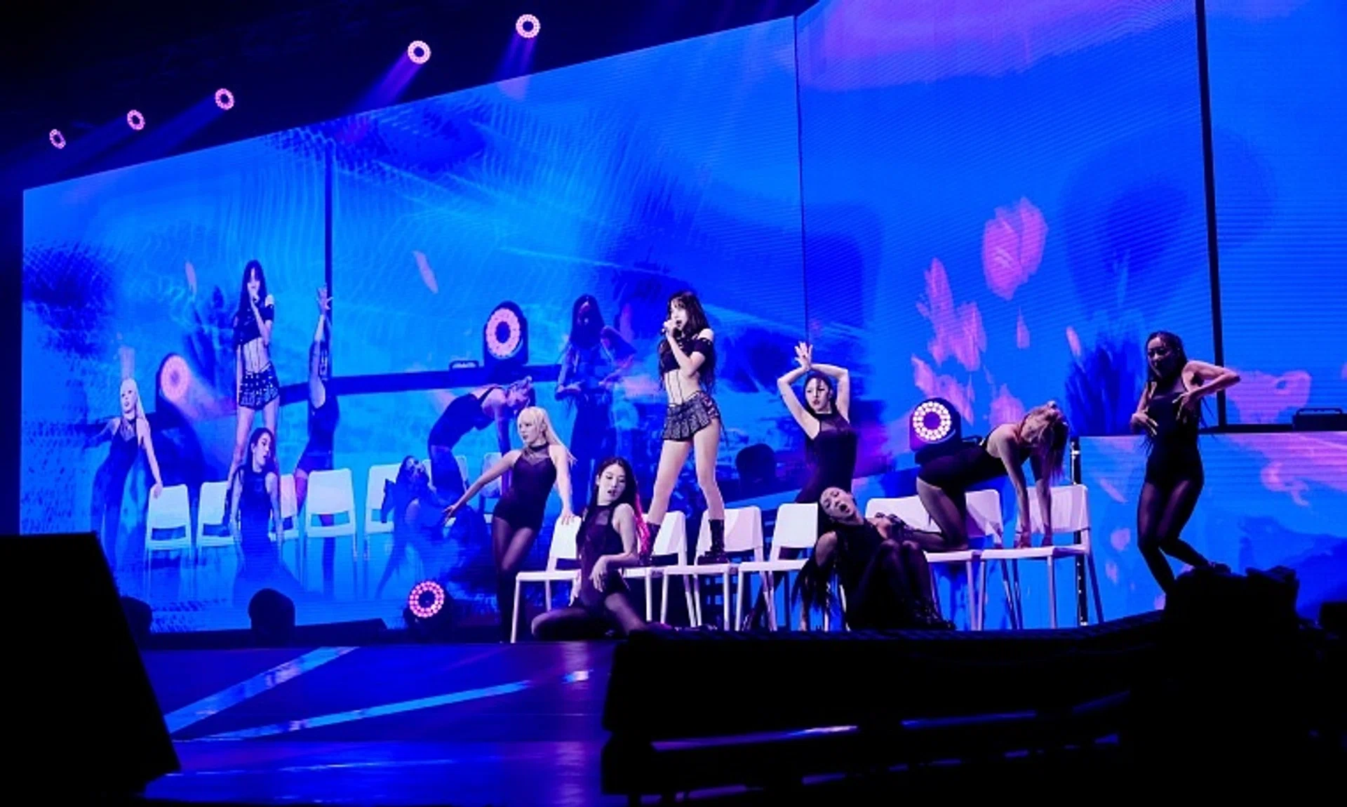 Thai rapper-singer Lisa performing New Woman during her fan meet at the Singapore Indoor Stadium on Nov 11.