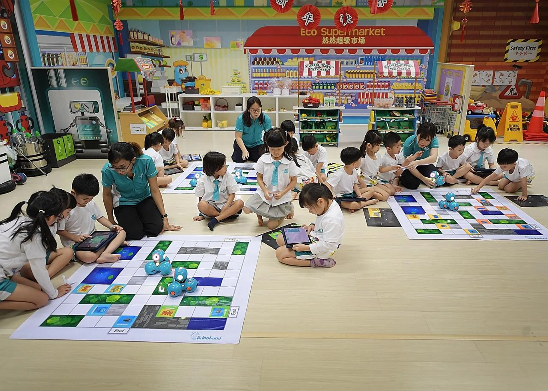 Pre-schoolers at the ChildFirst Pre-school @ Mountbatten. Government-supported pre-school places will be increased to 80 per cent by 2025, up from around 50 per cent. 