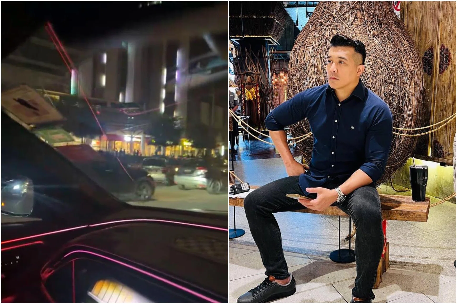 Aaron Aziz showed himself driving near the mall in a video posted on TikTok on the day of the shooting.