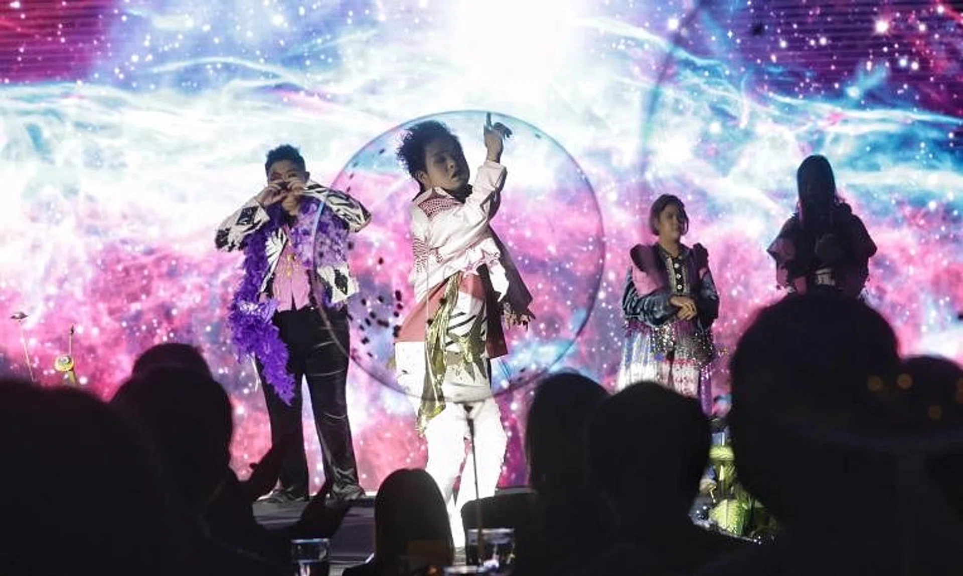 Mr Shawn Goh, a 24-year-old trainee from APSN Centre for Adults., rocking the fashion show segment at APSN’s Charity Fashion Gala at Marina Bay Sands on Dec 8. 