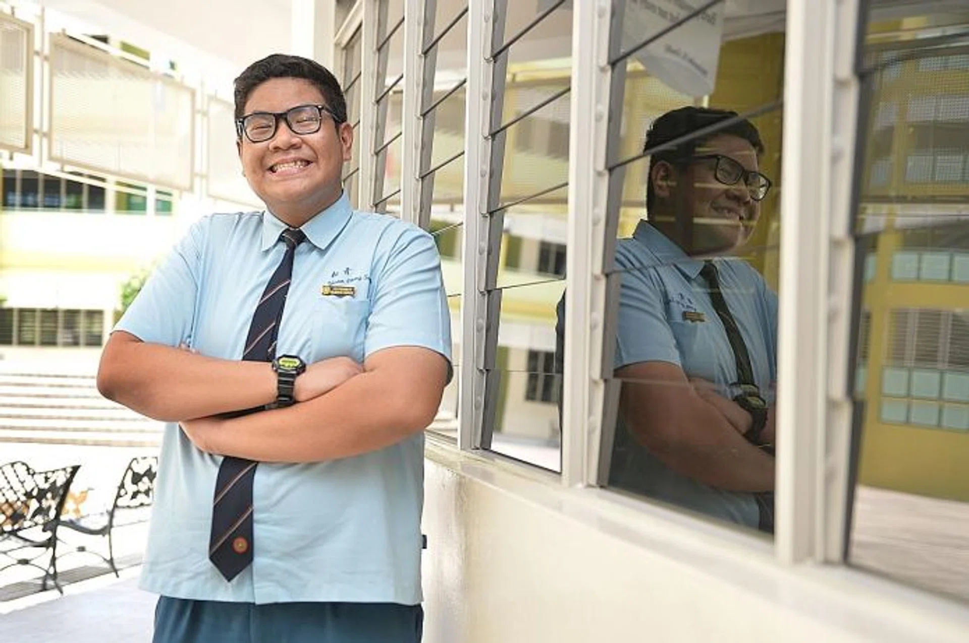 BIG BOY: Yuan Ching Secondary School student Hilman Hanuar (above) was diagnosed with type 2 diabetes two years ago at age 14. Managing his condition with medication, diet and exercise, he has cut his blood sugar levels by more than half.