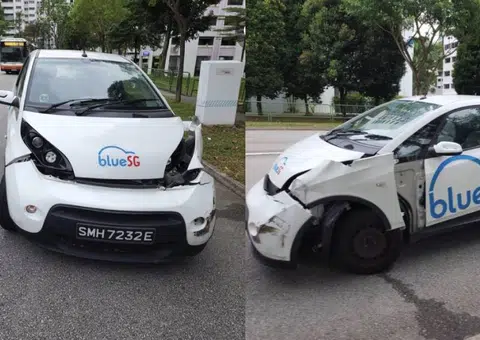 Man incurs $10,000 in damages after accident in BlueSG car; laments lack of dashcam