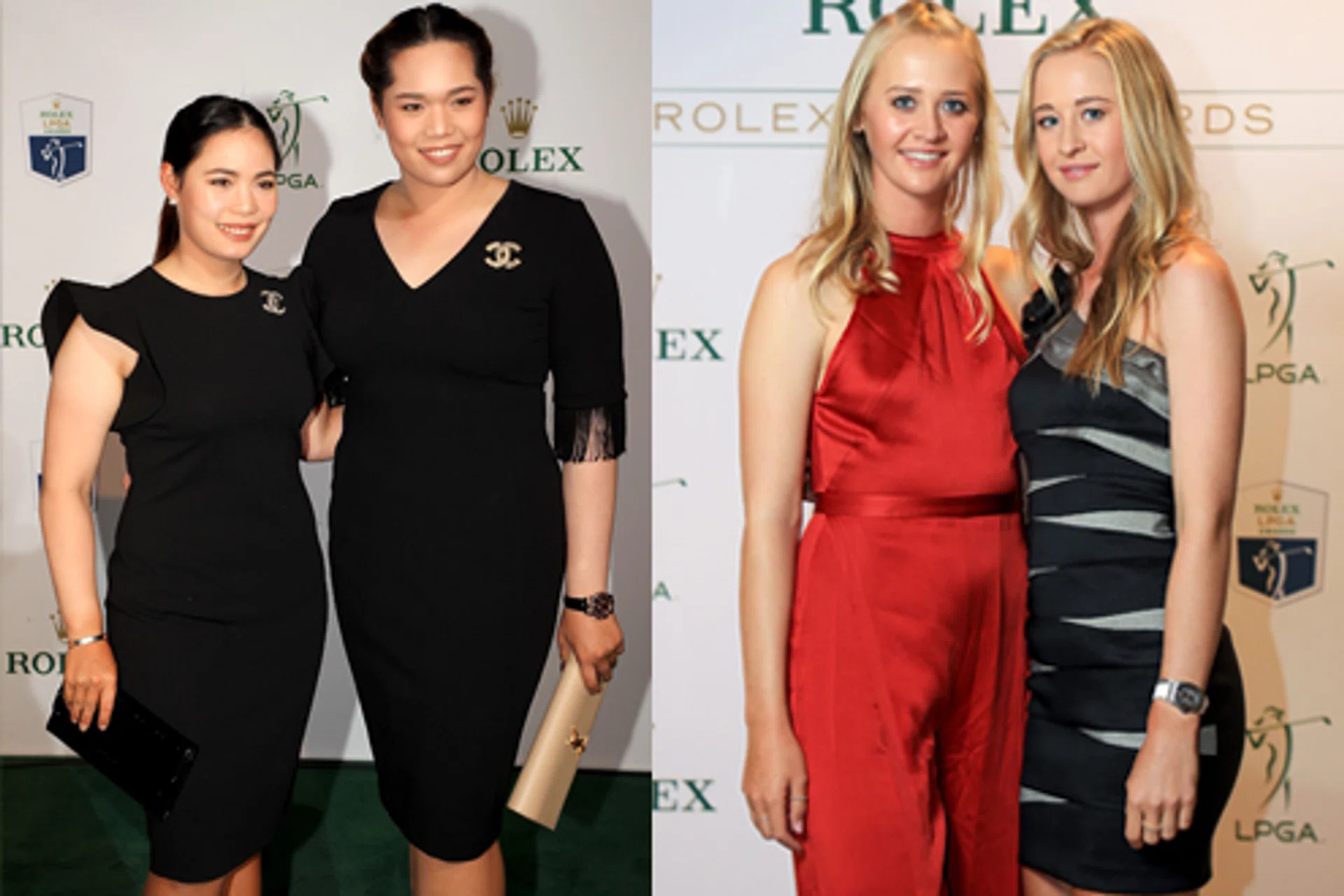 From left: Two sister pairs - Moriya and Ariya Jutanugarn, and Nelly and Jessica Korda - will be in Singapore for 2019 HSBC Women's World Championship.