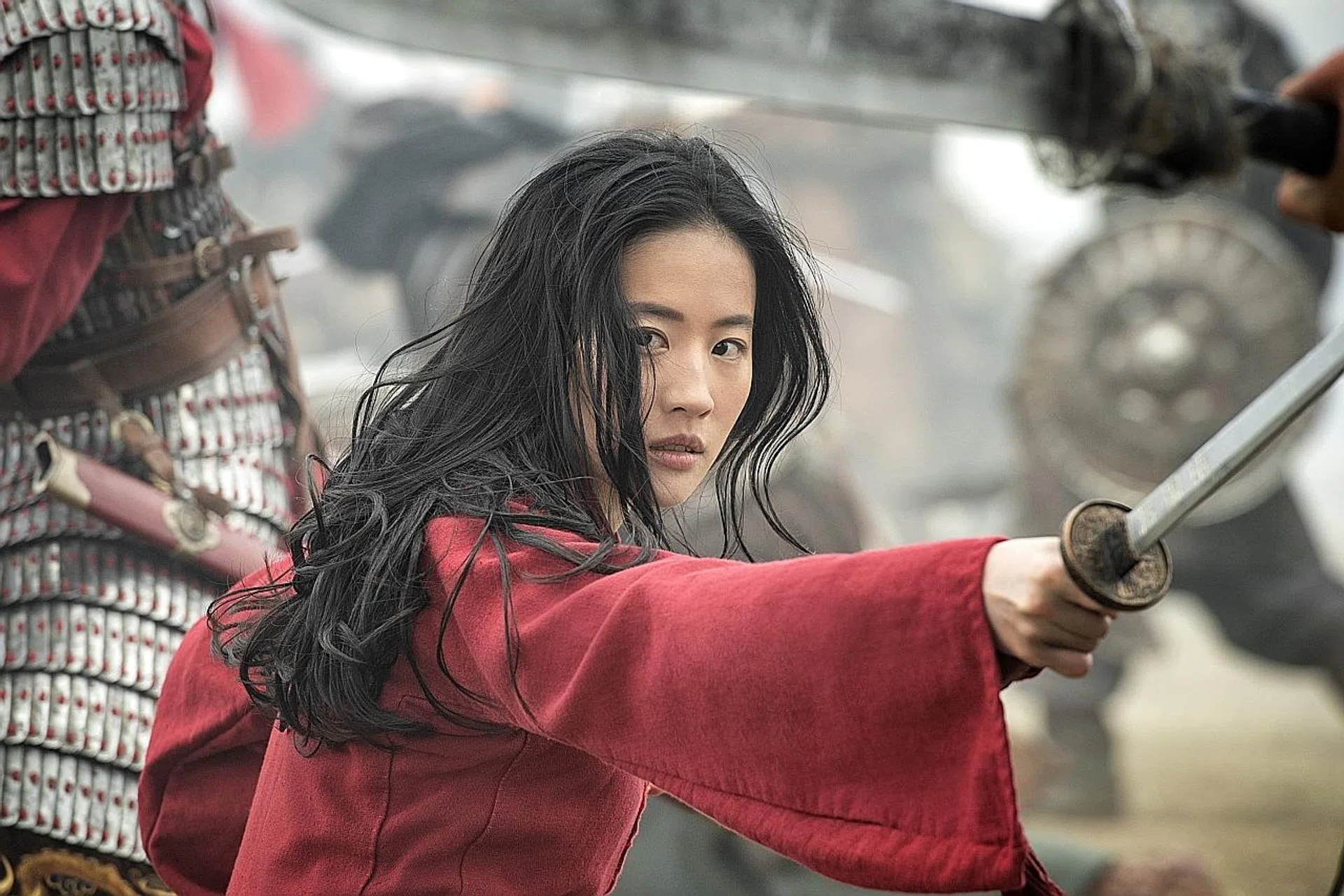 Liu Yifei had to perform five scenes and a 90-minute workout as part of her audition before she was given the role of Mulan (above). 