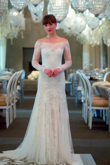 Fifty Shades Freed dress joins list of best movie wedding gowns