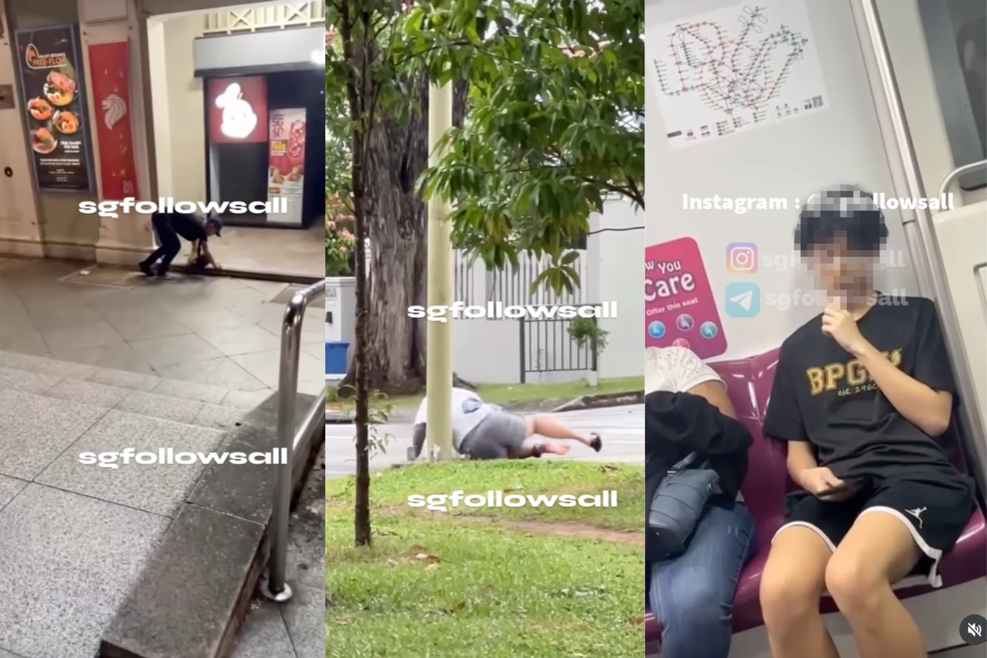 Four different vape users were captured behaving erratically at different locations
