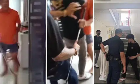 Man arrested for allegedly attacking debt collectors with golf club, stick