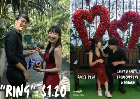 Bride wears $9.50 dress to $52 ROM ceremony