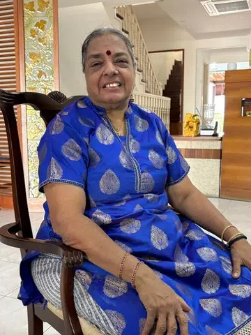 Rangoli artist Vijaya Mohan weaves recycling into art
